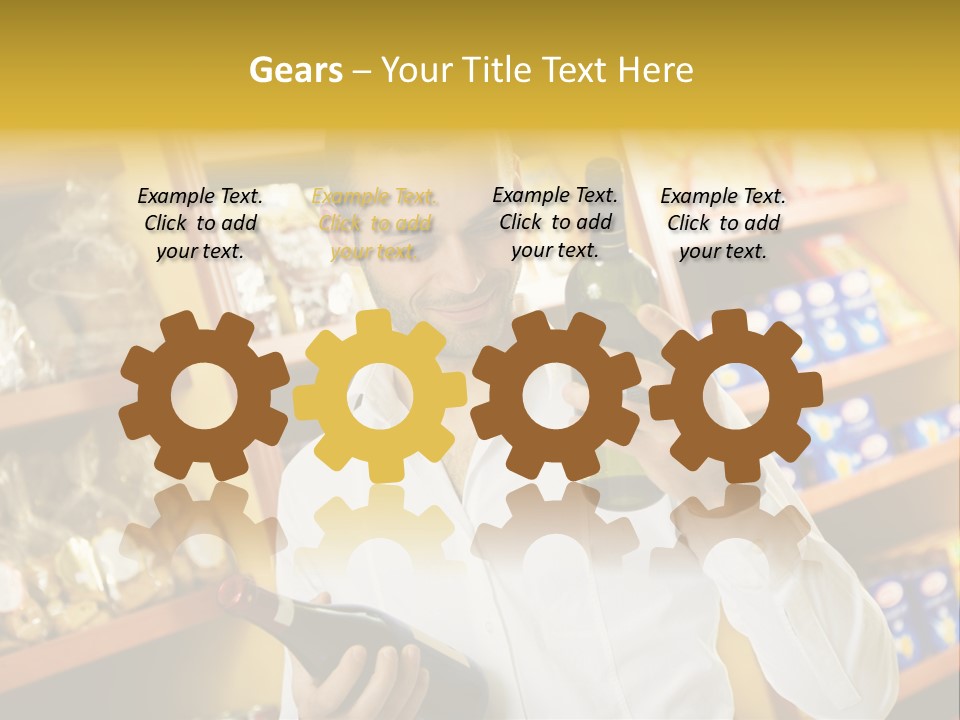 Person Hand Purchase PowerPoint Template