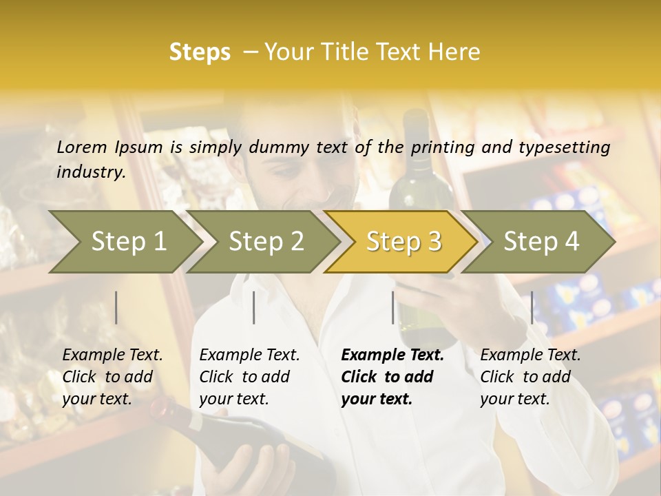 Person Hand Purchase PowerPoint Template