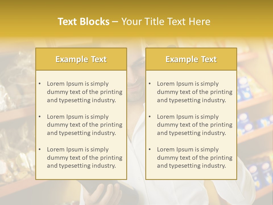 Person Hand Purchase PowerPoint Template