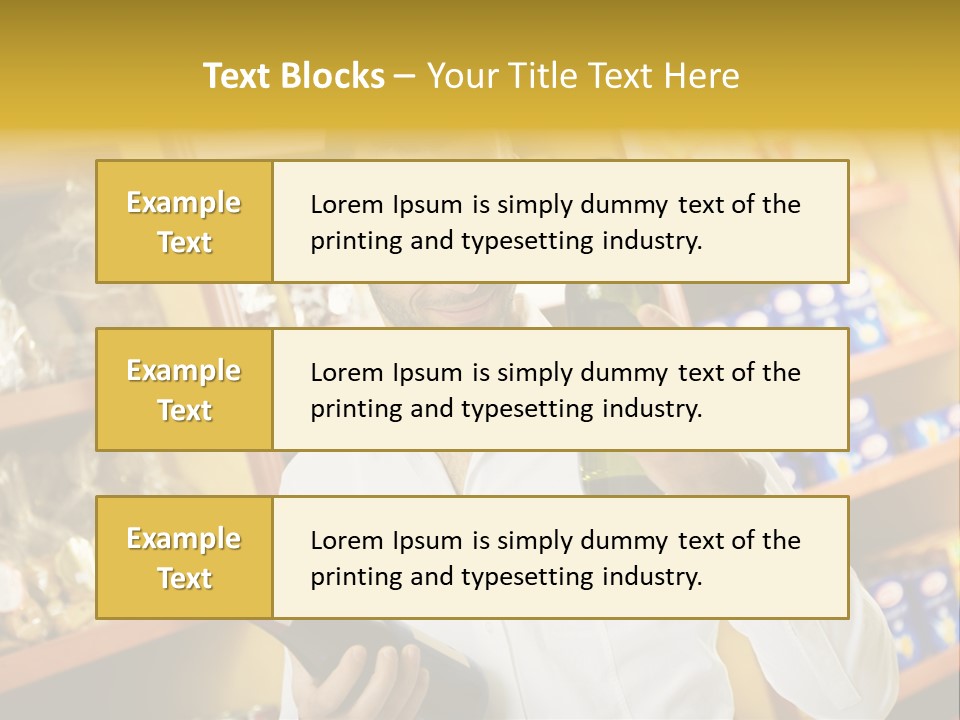 Person Hand Purchase PowerPoint Template