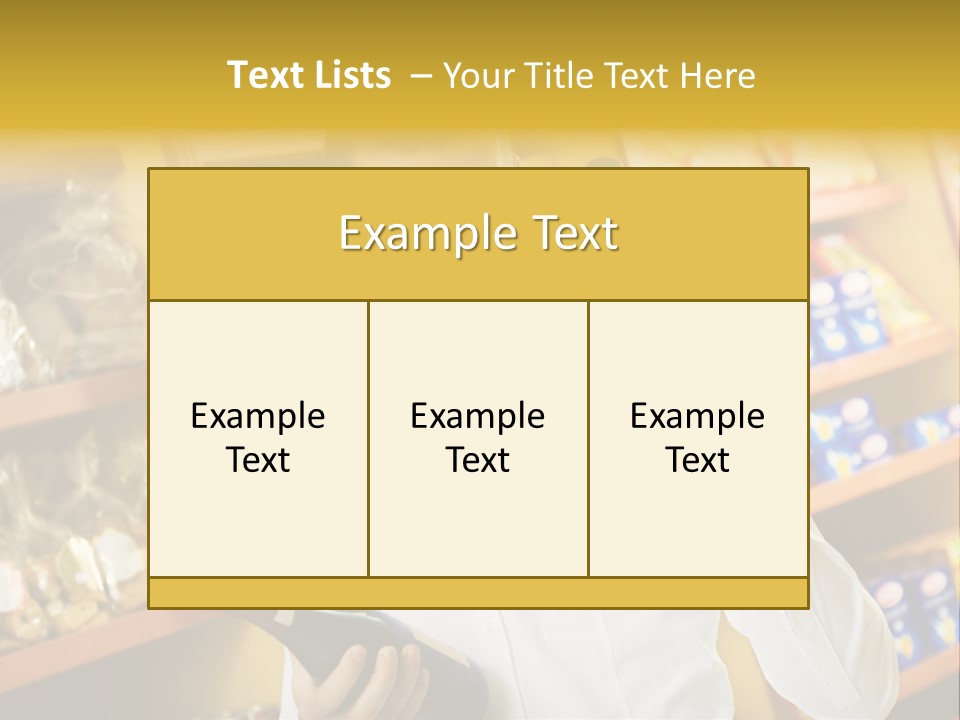 Person Hand Purchase PowerPoint Template