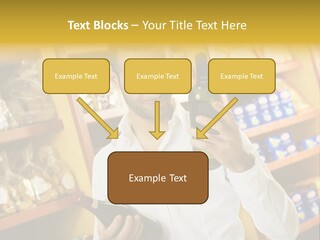 Person Hand Purchase PowerPoint Template