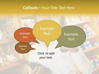 Person Hand Purchase PowerPoint Template