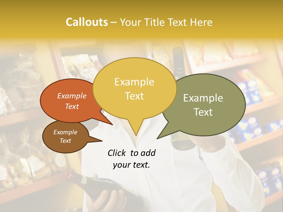 Person Hand Purchase PowerPoint Template