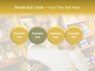 Person Hand Purchase PowerPoint Template