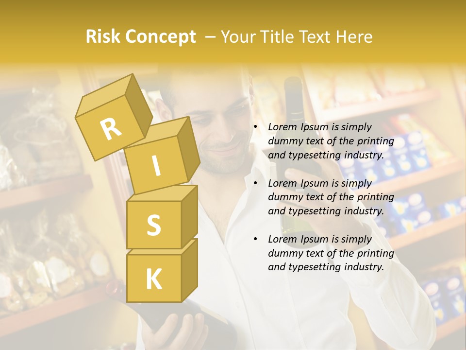 Person Hand Purchase PowerPoint Template