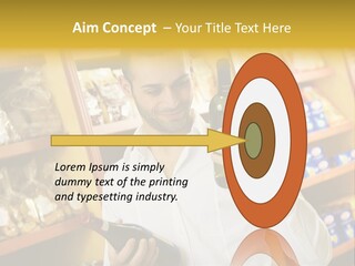 Person Hand Purchase PowerPoint Template