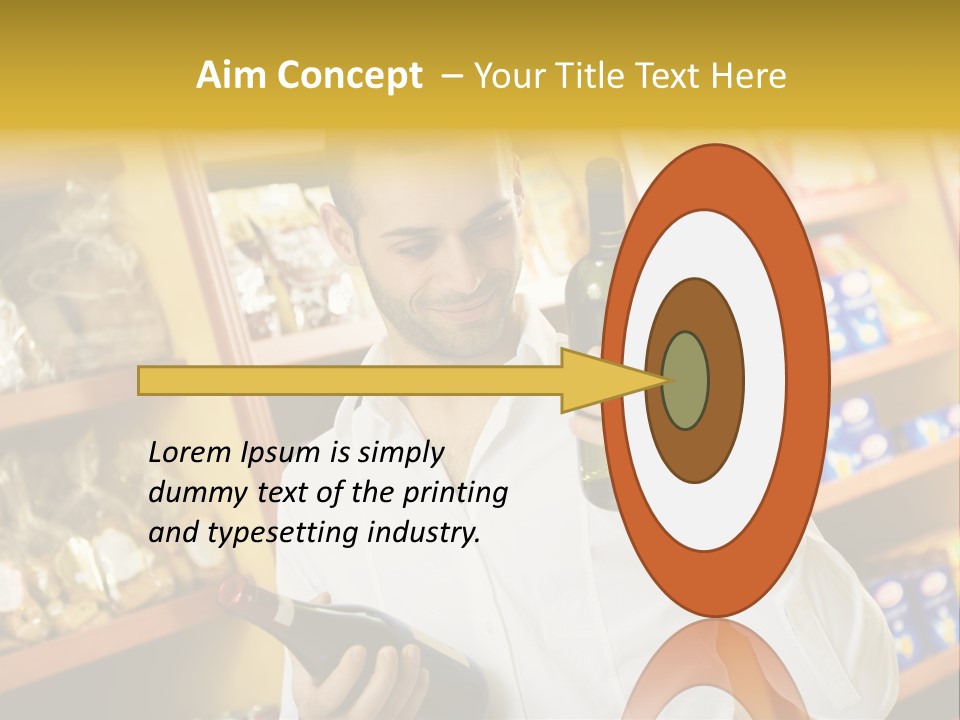 Person Hand Purchase PowerPoint Template