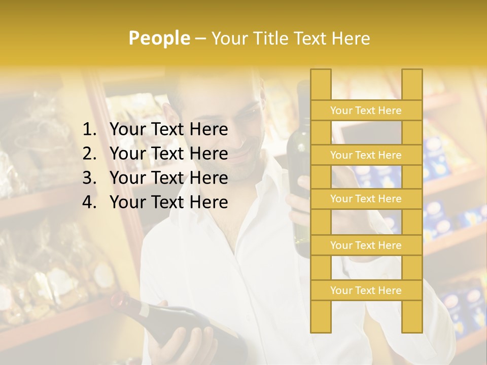 Person Hand Purchase PowerPoint Template