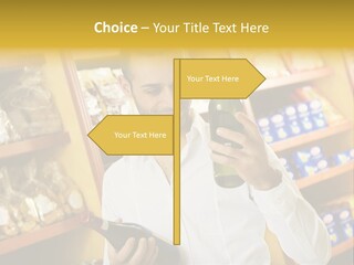Person Hand Purchase PowerPoint Template