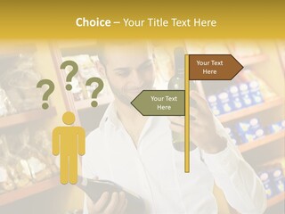 Person Hand Purchase PowerPoint Template