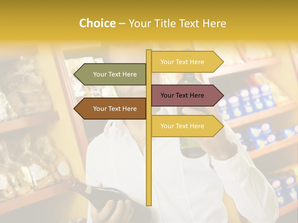 Person Hand Purchase PowerPoint Template