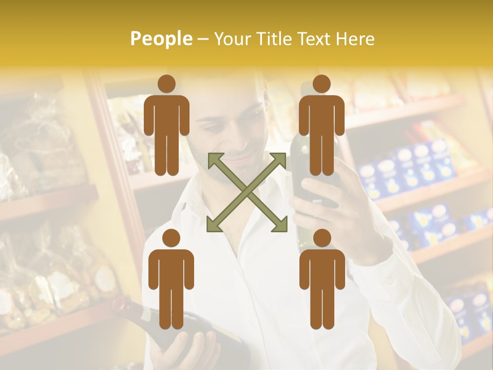 Person Hand Purchase PowerPoint Template