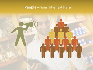 Person Hand Purchase PowerPoint Template