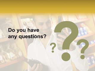 Person Hand Purchase PowerPoint Template