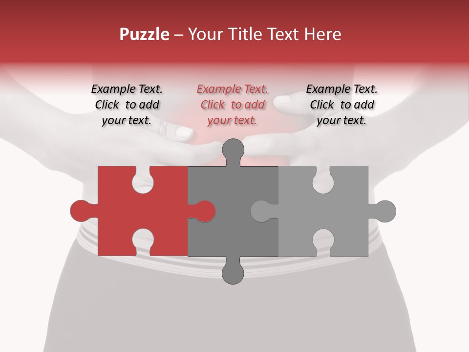 Pharmacy Woman Stomachache PowerPoint Template