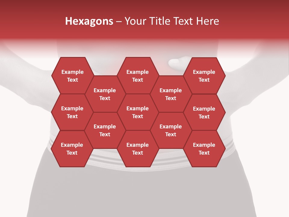 Pharmacy Woman Stomachache PowerPoint Template