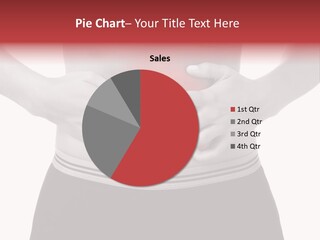 Pharmacy Woman Stomachache PowerPoint Template