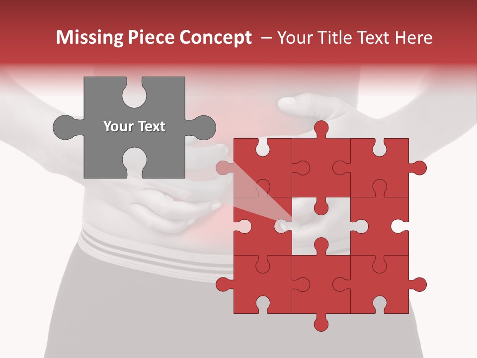 Pharmacy Woman Stomachache PowerPoint Template