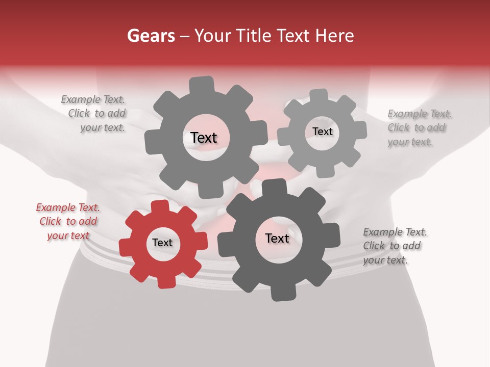 Pharmacy Woman Stomachache PowerPoint Template