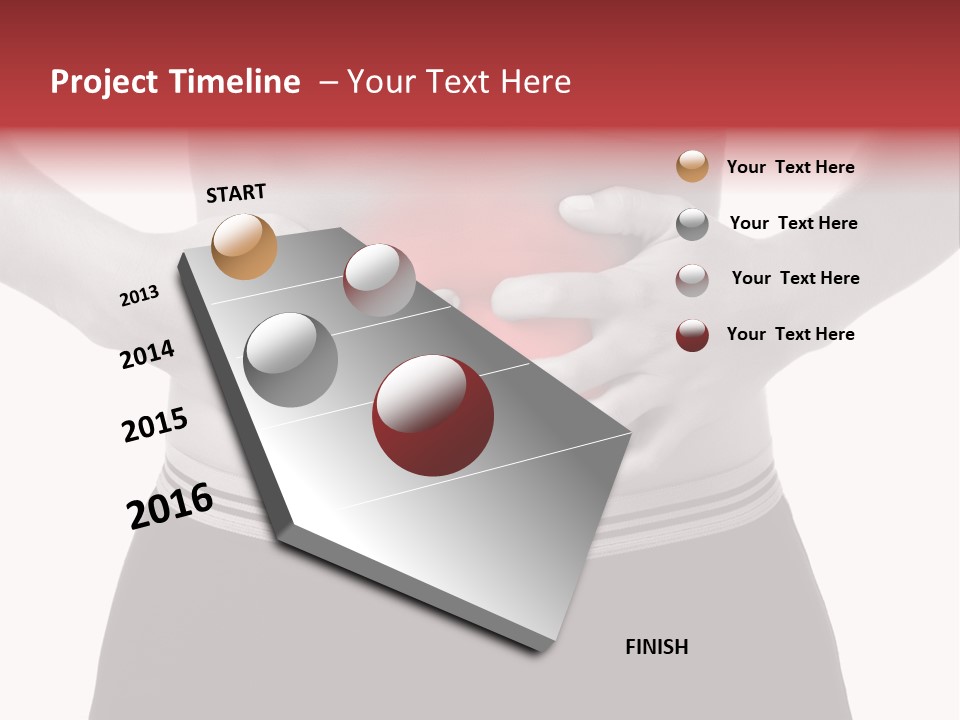 Pharmacy Woman Stomachache PowerPoint Template