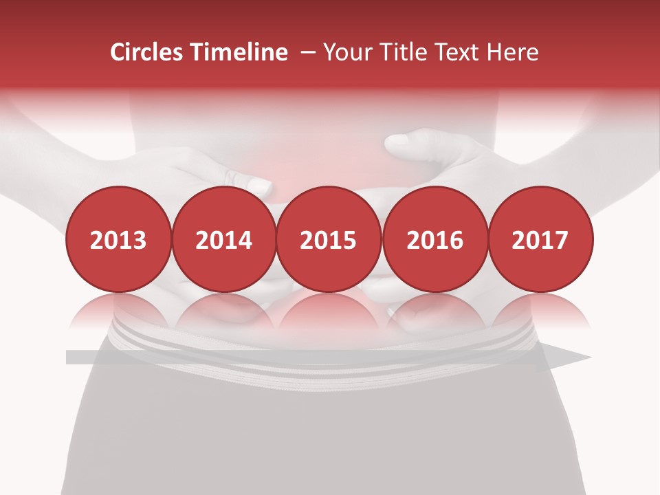 Pharmacy Woman Stomachache PowerPoint Template