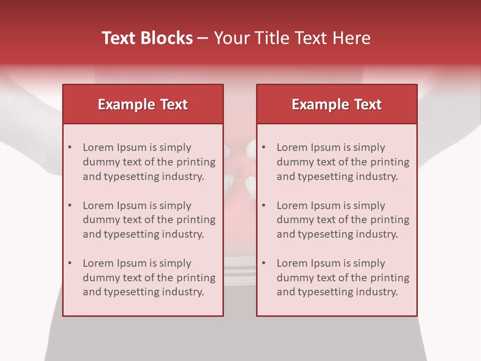 Pharmacy Woman Stomachache PowerPoint Template