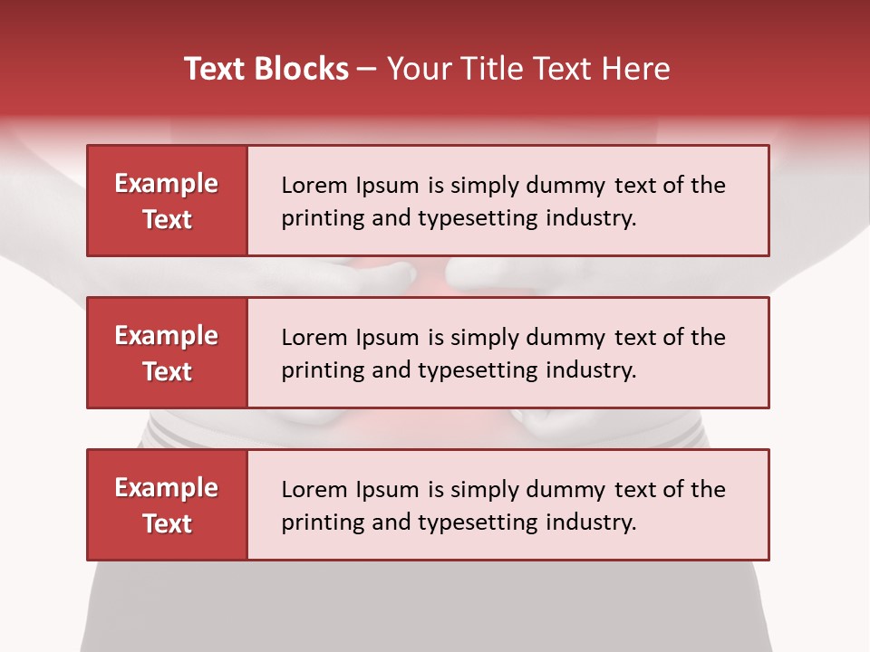 Pharmacy Woman Stomachache PowerPoint Template