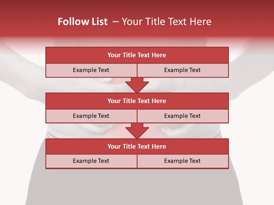Pharmacy Woman Stomachache PowerPoint Template