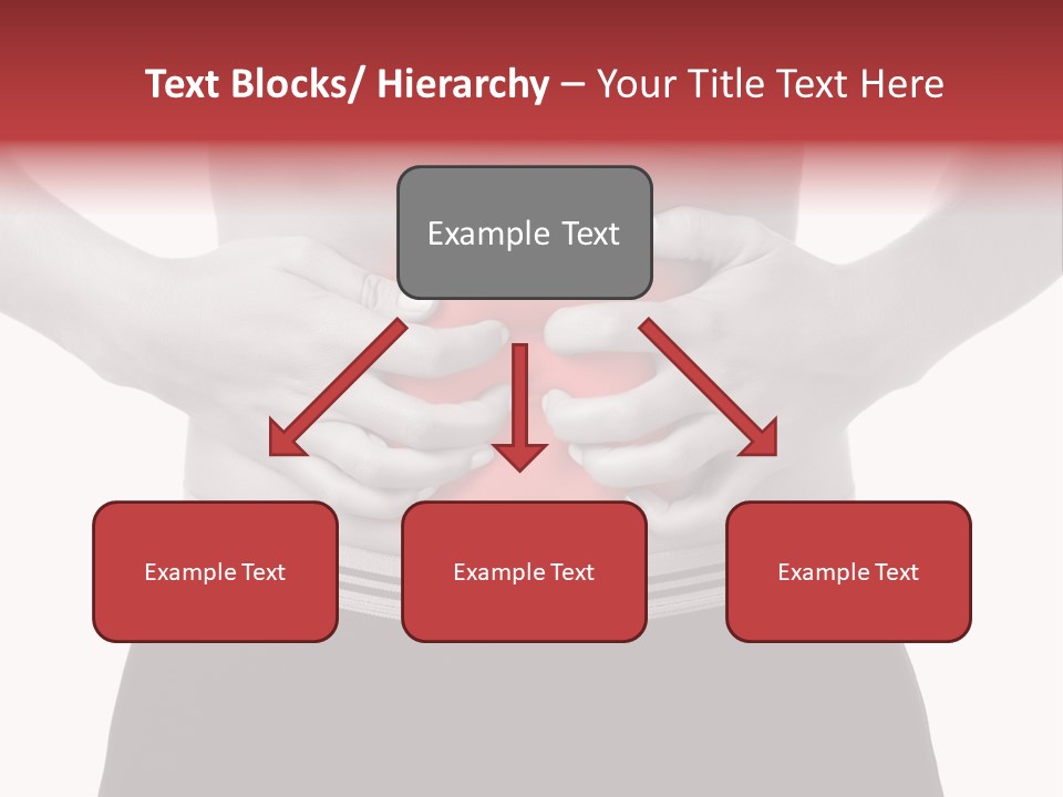Pharmacy Woman Stomachache PowerPoint Template