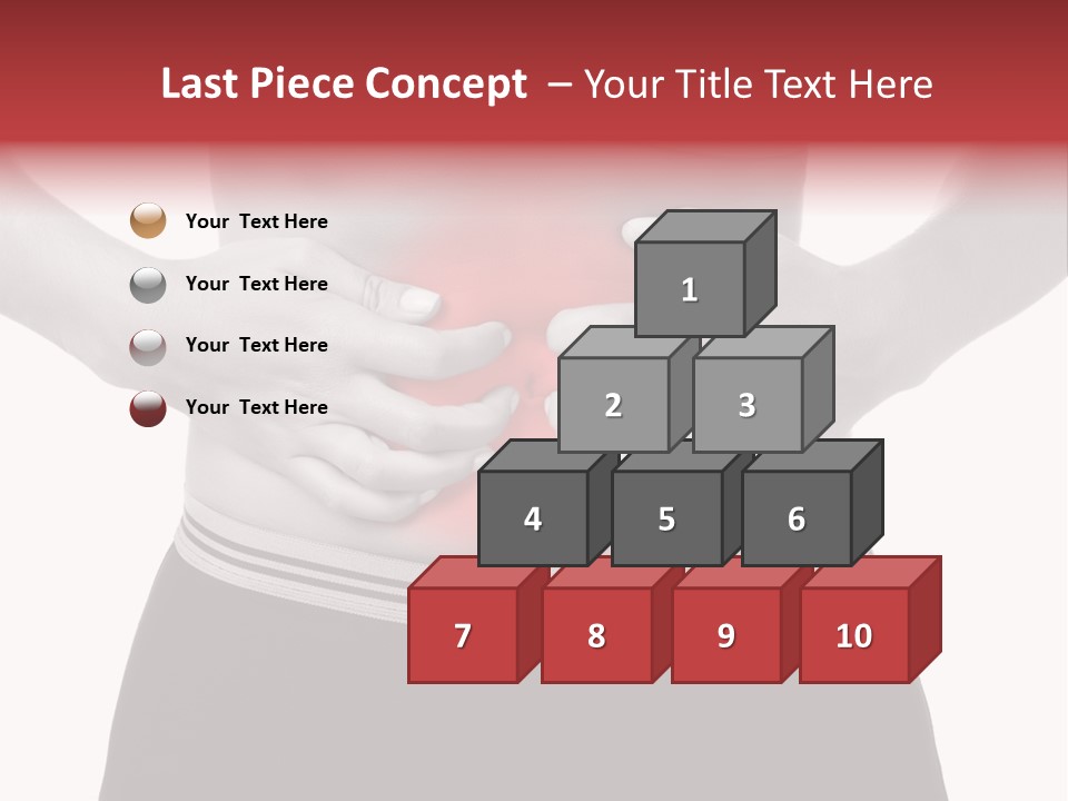 Pharmacy Woman Stomachache PowerPoint Template