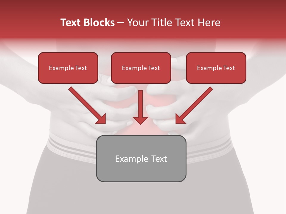 Pharmacy Woman Stomachache PowerPoint Template