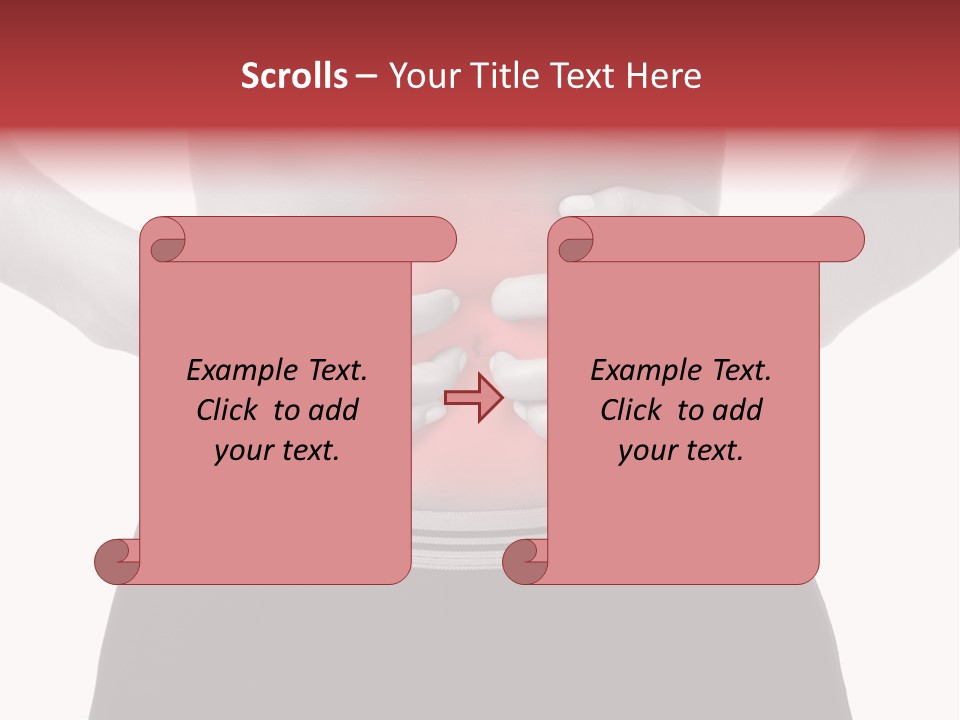 Pharmacy Woman Stomachache PowerPoint Template
