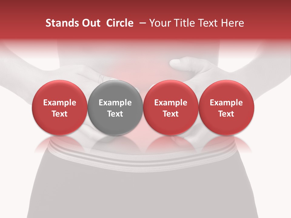 Pharmacy Woman Stomachache PowerPoint Template