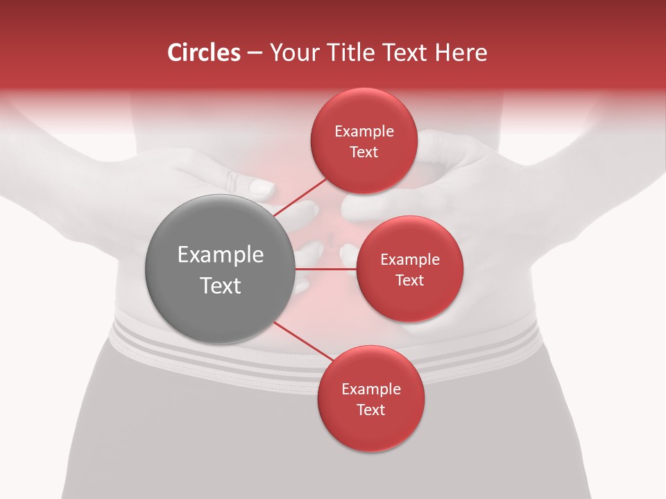 Pharmacy Woman Stomachache PowerPoint Template