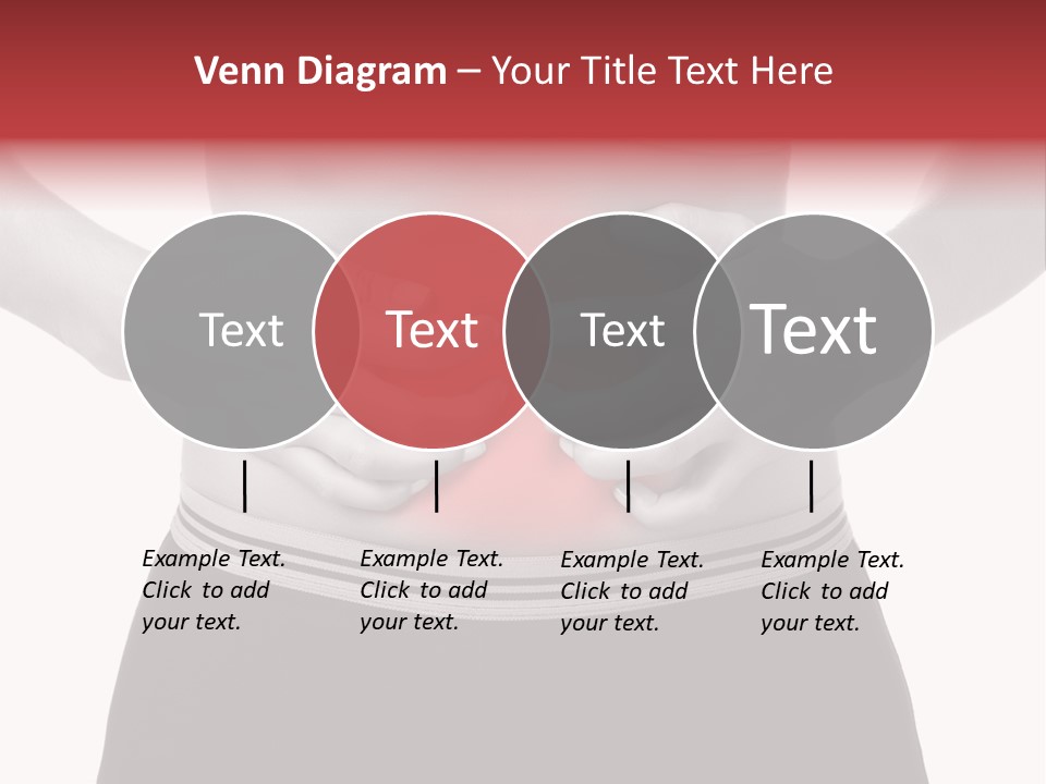 Pharmacy Woman Stomachache PowerPoint Template