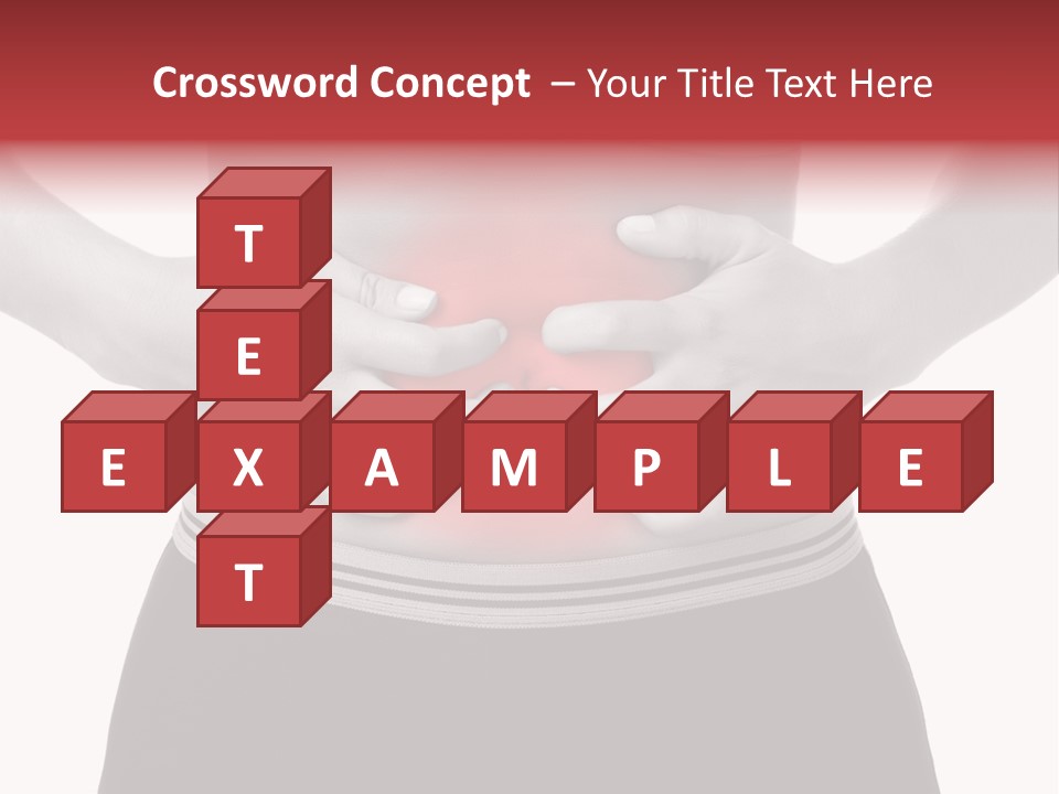 Pharmacy Woman Stomachache PowerPoint Template