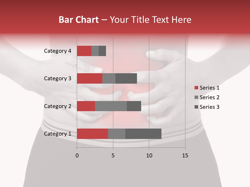 Pharmacy Woman Stomachache PowerPoint Template