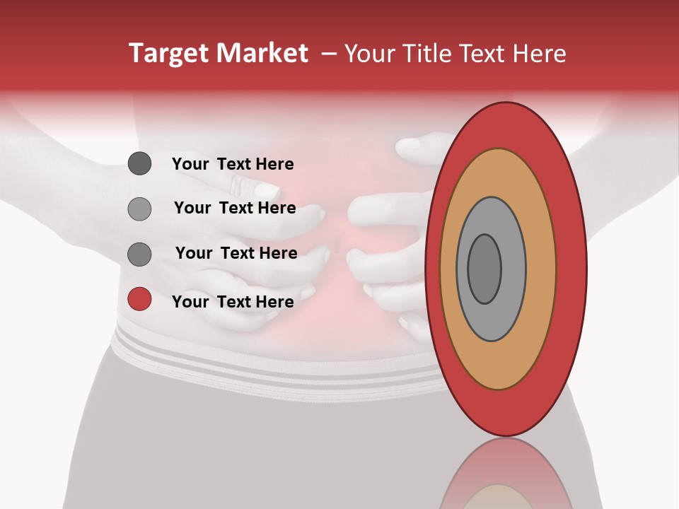 Pharmacy Woman Stomachache PowerPoint Template