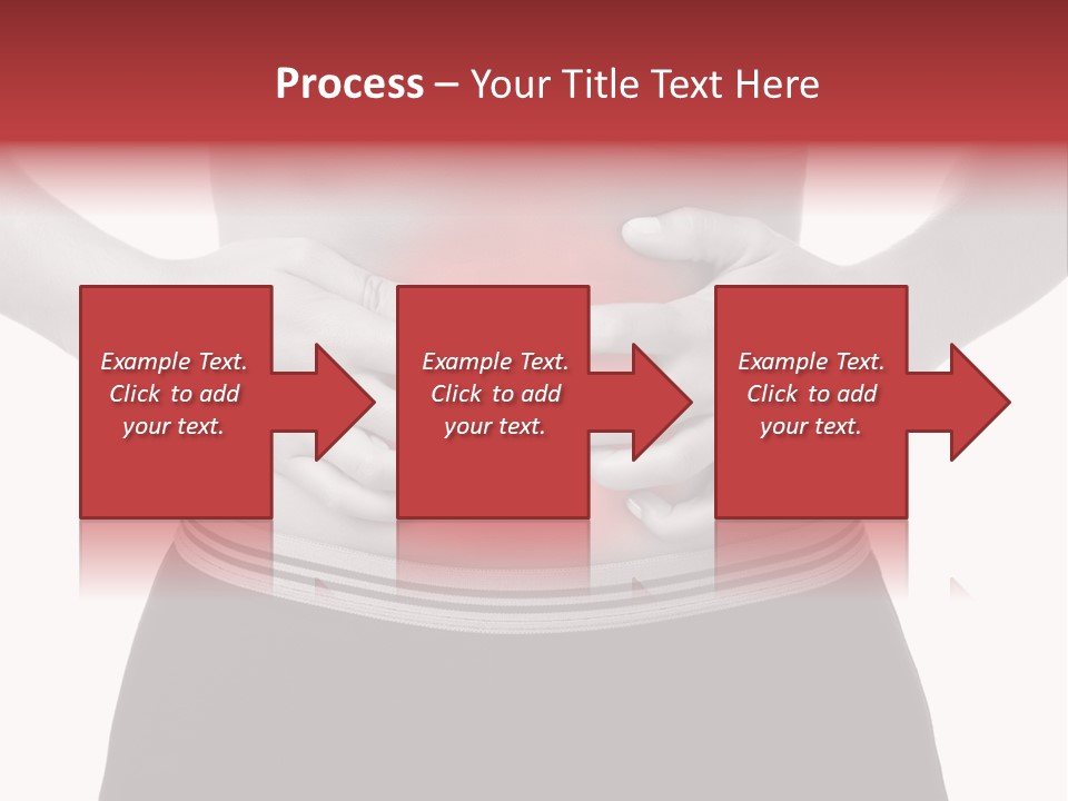 Pharmacy Woman Stomachache PowerPoint Template