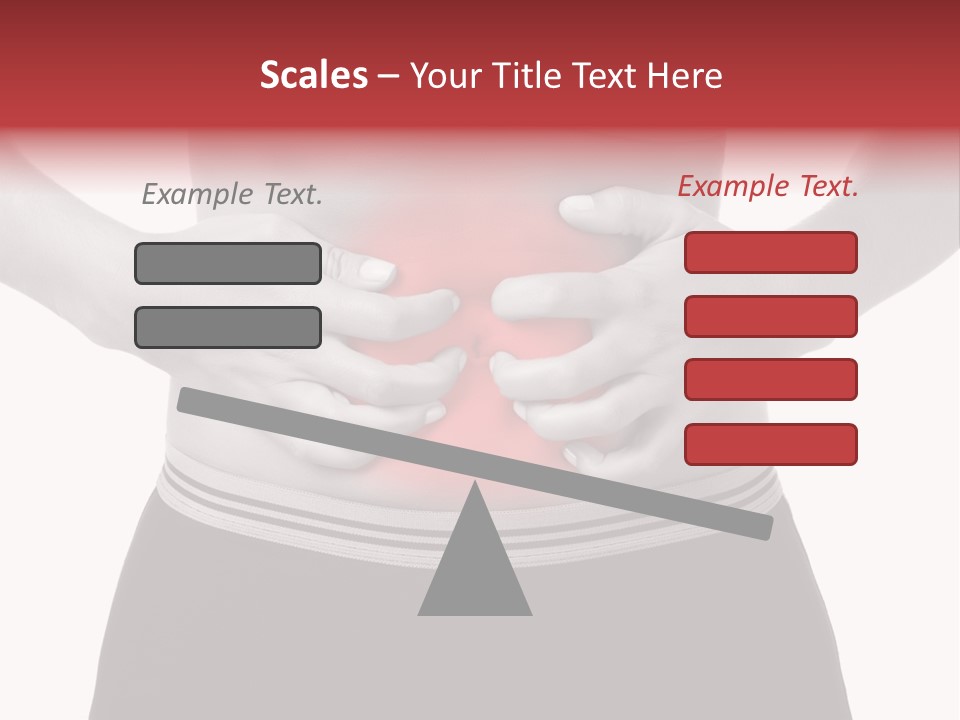 Pharmacy Woman Stomachache PowerPoint Template