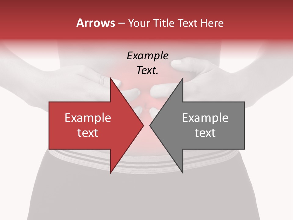Pharmacy Woman Stomachache PowerPoint Template