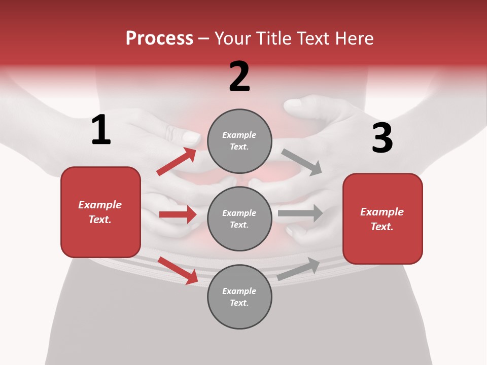 Pharmacy Woman Stomachache PowerPoint Template