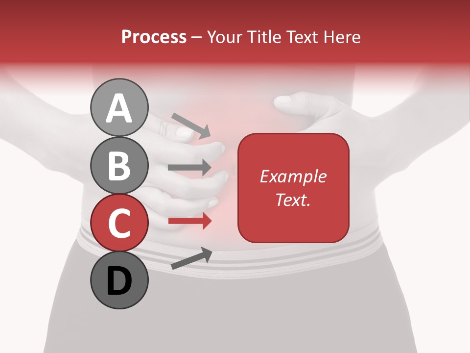Pharmacy Woman Stomachache PowerPoint Template