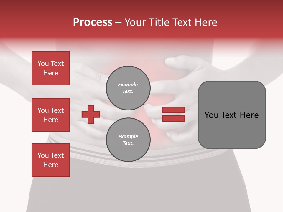 Pharmacy Woman Stomachache PowerPoint Template