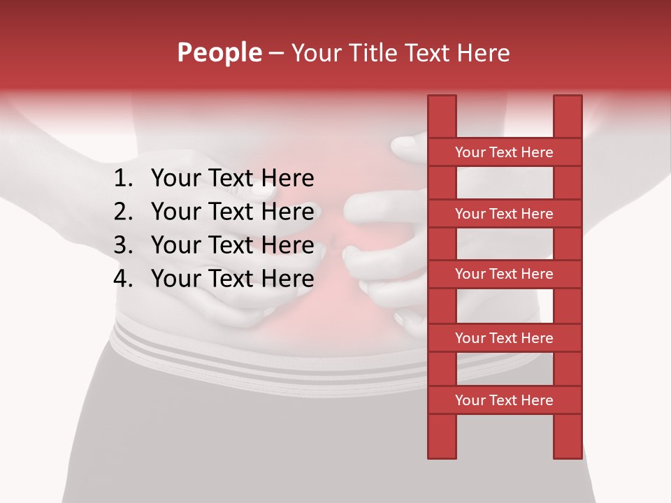 Pharmacy Woman Stomachache PowerPoint Template