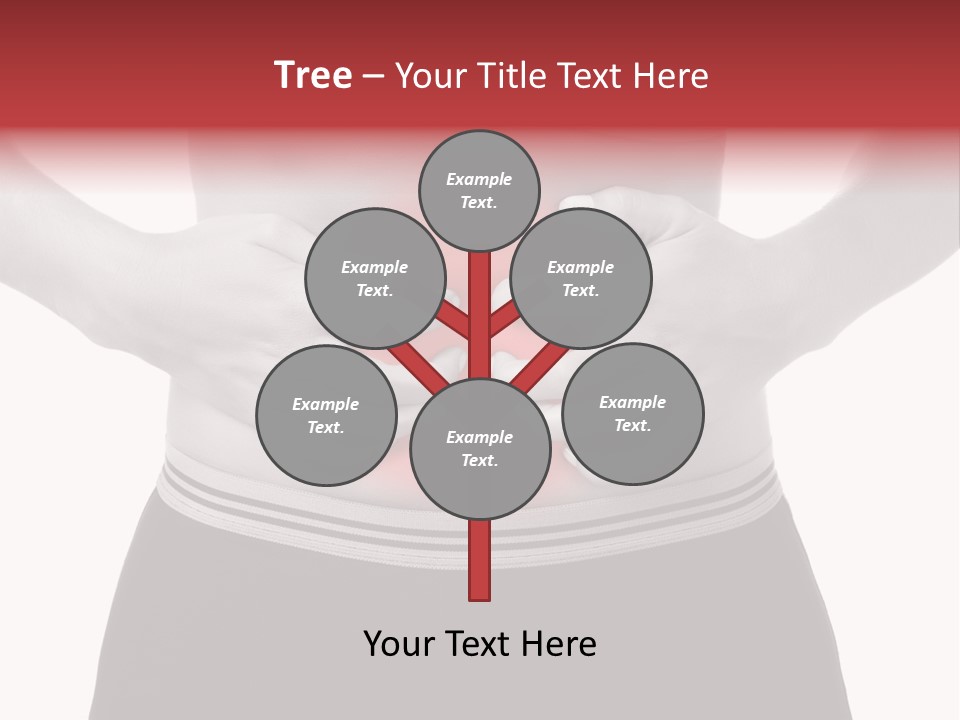 Pharmacy Woman Stomachache PowerPoint Template