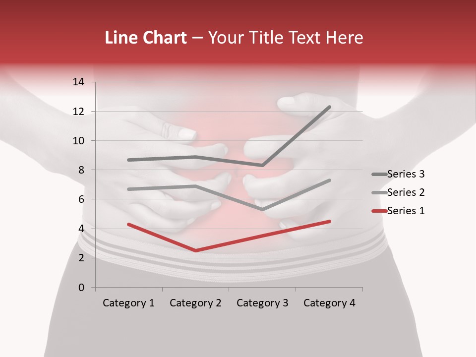 Pharmacy Woman Stomachache PowerPoint Template