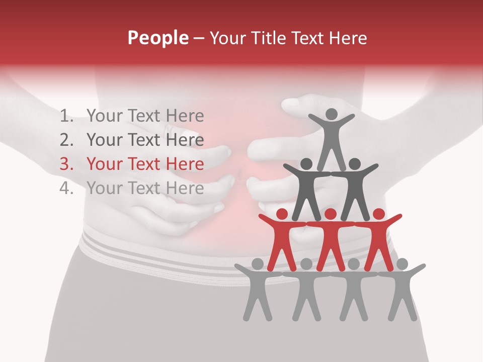 Pharmacy Woman Stomachache PowerPoint Template