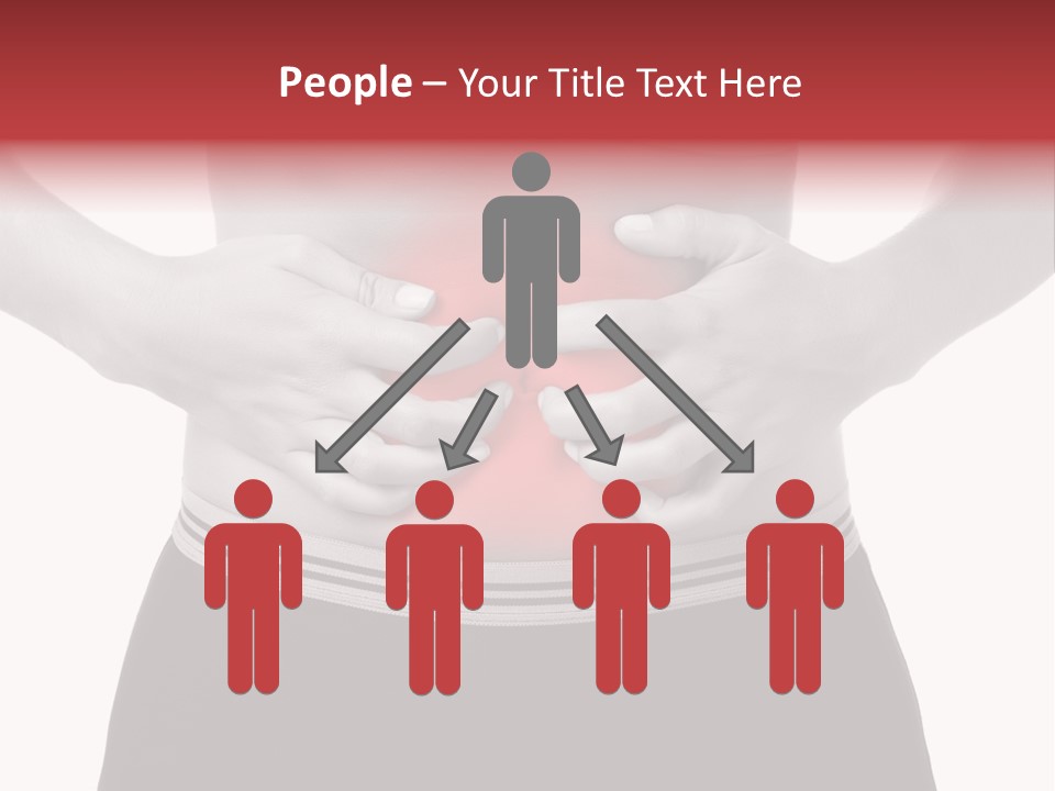 Pharmacy Woman Stomachache PowerPoint Template